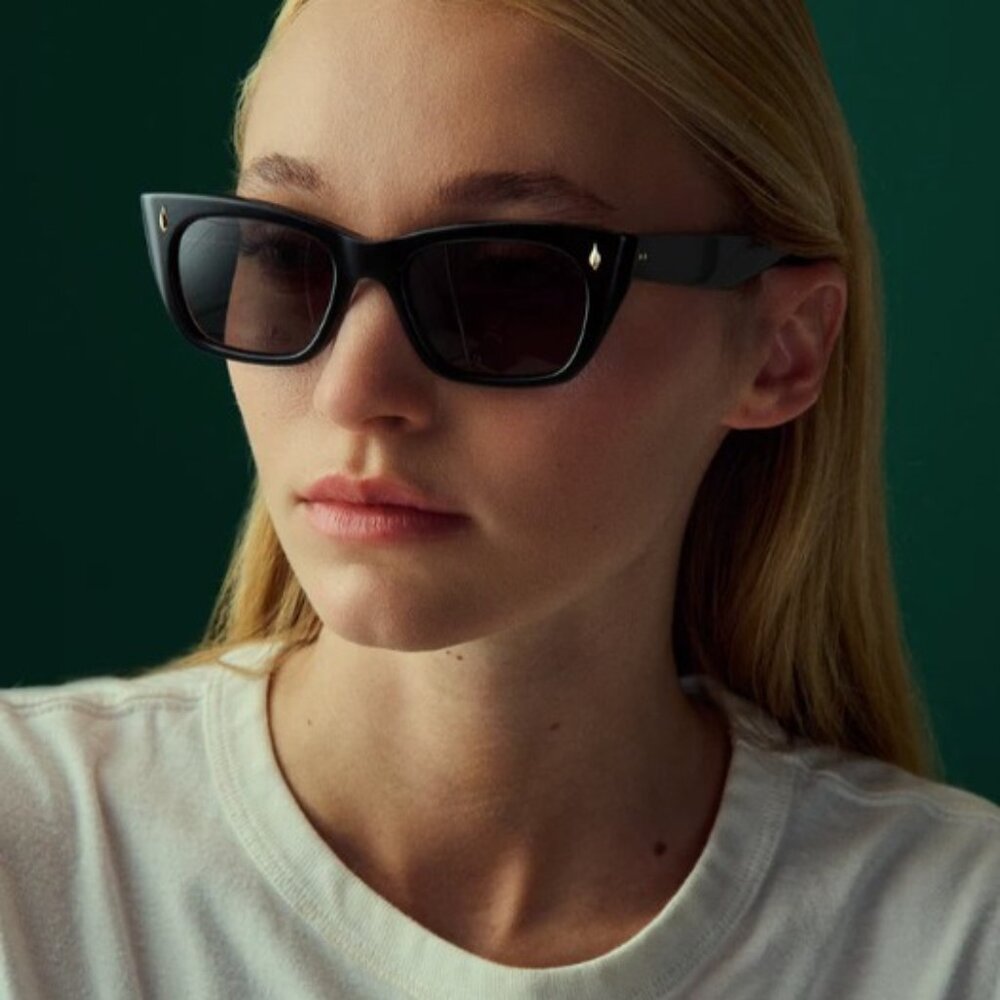 Garrett Leight Webster Sun in Black - Picture 2 of 9